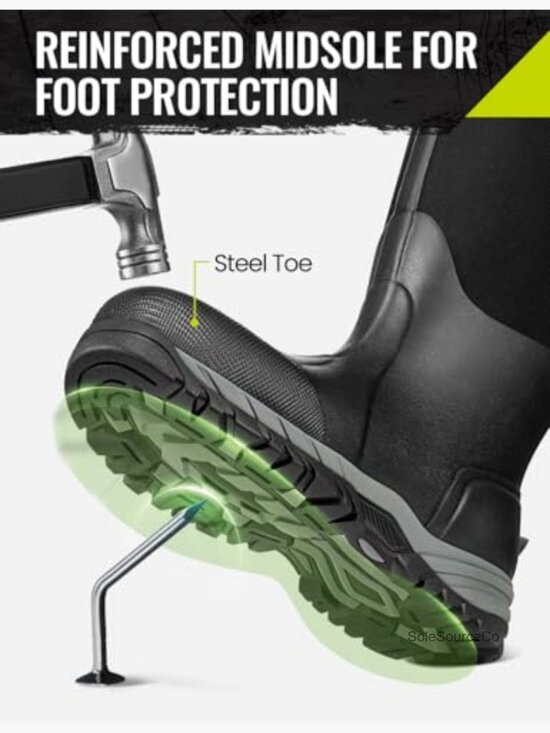 Steel Toe Waterproof Work Boots Men 7-13
